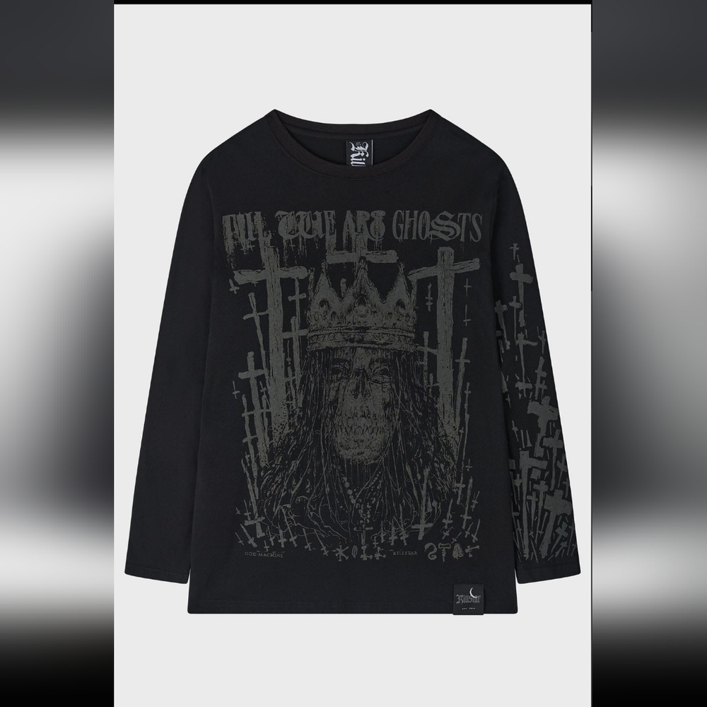 Killstar Black Long Sleeve  Tee with Graphic
